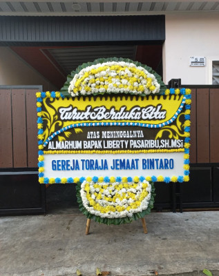 Papan Bunga Duka di Kosambi Barat